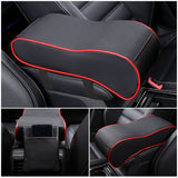 Leather Car Central Armrest Pad Black Auto Center Console Arm Rest Seat Box Mat Cushion Pillow Cover Vehicle Protective Styling - V.I.P Digital Presence