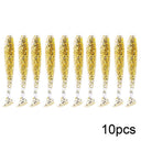 QXO 10 piezas/lote de señuelos blandos de silicona, 7 cm, 2 g, artículos para pesca en el mar, PVA Swimbait Wobblers, aparejos artificiales 