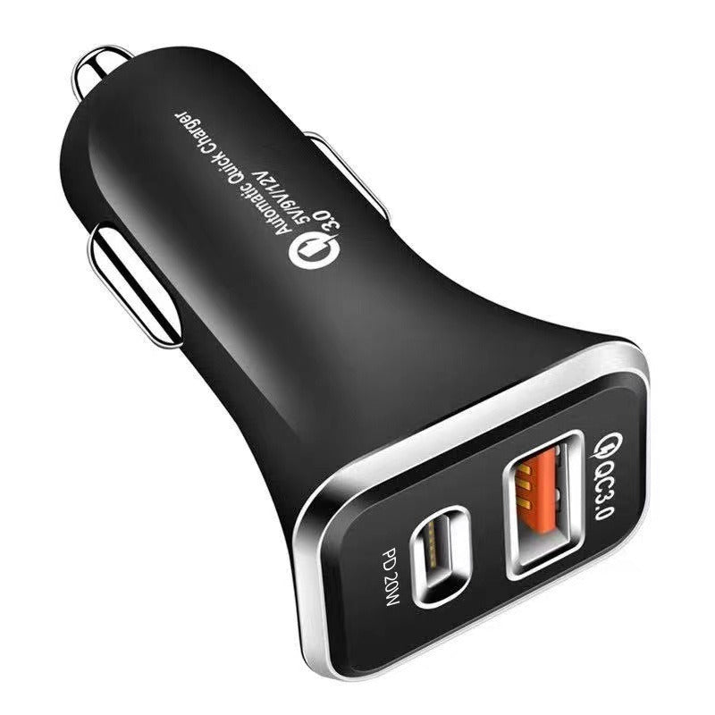 PD car charger TYPE-C fast charging car charging head CE certified 18W charger QC3.0 - V.I.P Digital Presence