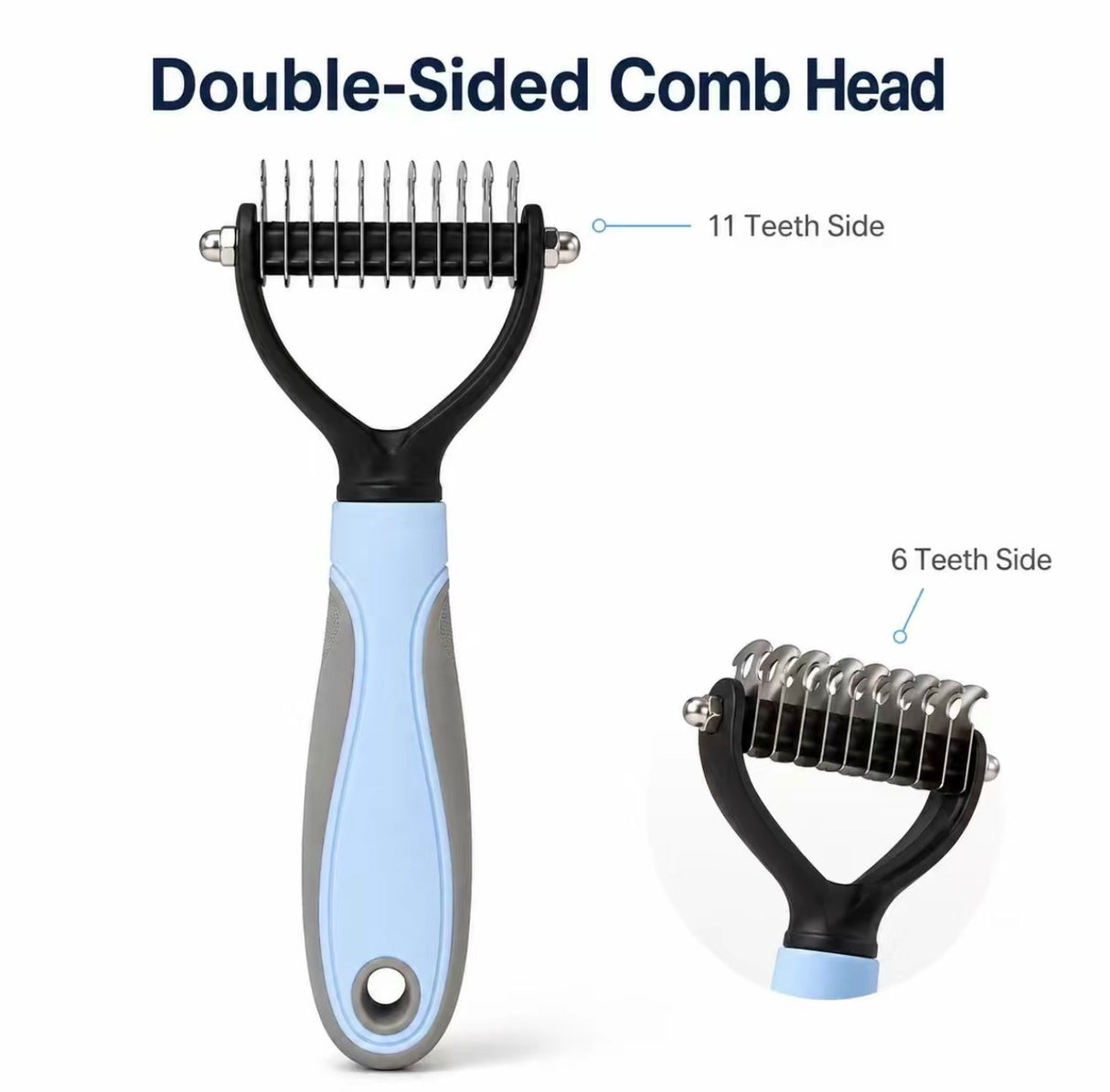 DualPaw Pet Deshedding Brush