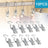 10pcs Stainless Steel Clothespins Laundry Clothes Pegs With Hook Portable Hanging Clothes Clip Wardrobe Clothes Organizer Hanger - V.I.P Digital Presence