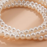 Light luxury style imitation pearl sexy chain ankle chain double-layer temperament bead ankle loop - V.I.P Digital Presence