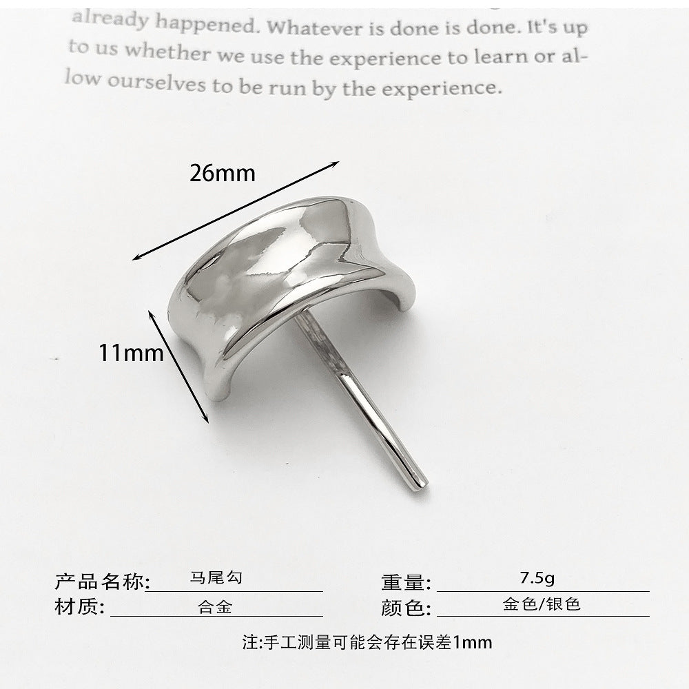 Japanese and Korean headdress accessories hairpins fashionable and simple small fresh ponytail hairpins for girls metal high-grade hair hooks and hair buckles - V.I.P Digital Presence