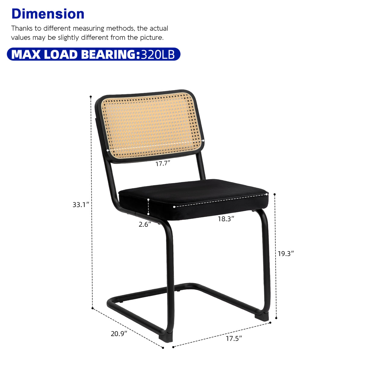 Dining Chairs Set of 2 velvet wicker side decorative chairs, black painted legs, modern medieval Bruell designed chairs, - V.I.P Digital Presence