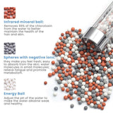 New Tourmaline balls Filter Shower Head Water saving 3 Modes adjustable SPA shower head on/off button high pressure shower - V.I.P Digital Presence