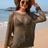 Openwork Dropped Shoulder Cover Up - V.I.P Digital Presence
