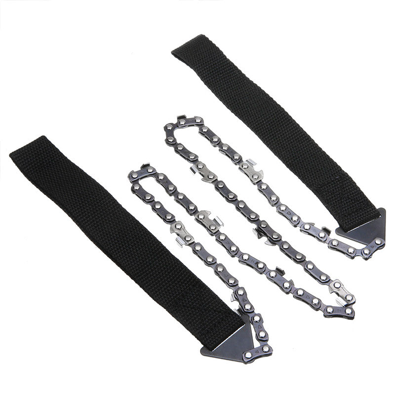 Outdoor hand zipper saw pocket chain saw garden tools 11/16/33 teeth 24 inch portable camping survival wire saw - V.I.P Digital Presence