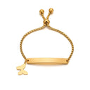 Stainless steel personalized engraved three color curved bracelet simple and personalized women's bracelet - V.I.P Digital Presence