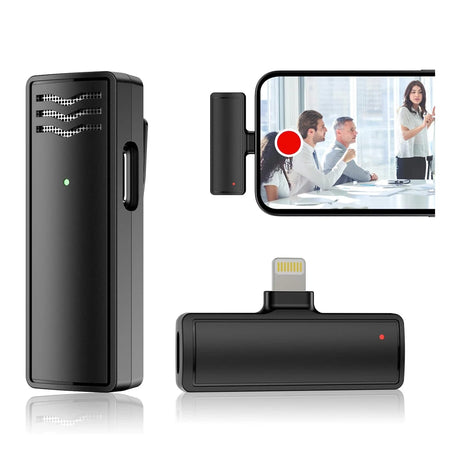 Wireless lavalier microphone for live recording intelligent noise reduction multifunctional portable small microphone - V.I.P Digital Presence