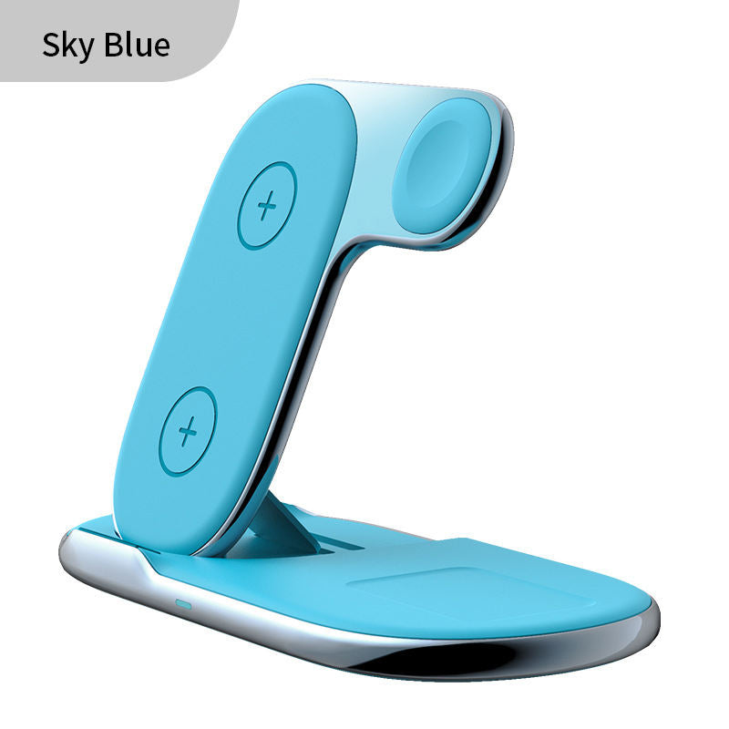 Foldable 3-in-1 wireless charger suitable for wireless charging of Huawei Android phones, Apple watches - V.I.P Digital Presence
