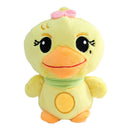 Cute Yellow Duck Bear and Purple Rabbit Plush Dolls
