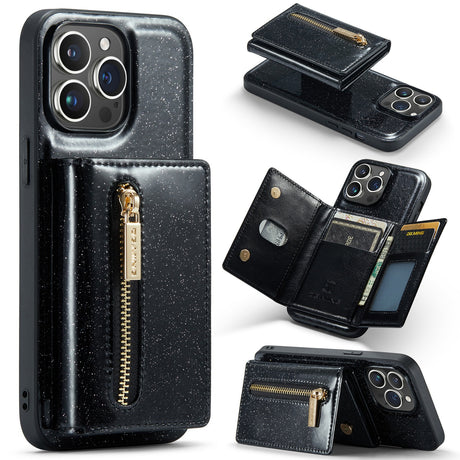 M3 For iPhone 14 Pro Max Glitter Wallet Protective Case iPhone 14 Pro Two In One Magnetic Phone Case - V.I.P Digital Presence