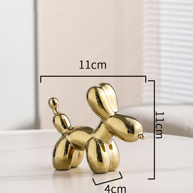 Nordic Light Luxury Creative Electroplating Balloon Dog Living Room Home TV Cabinet Tea Table Decoration Desktop Small Ornaments - V.I.P Digital Presence