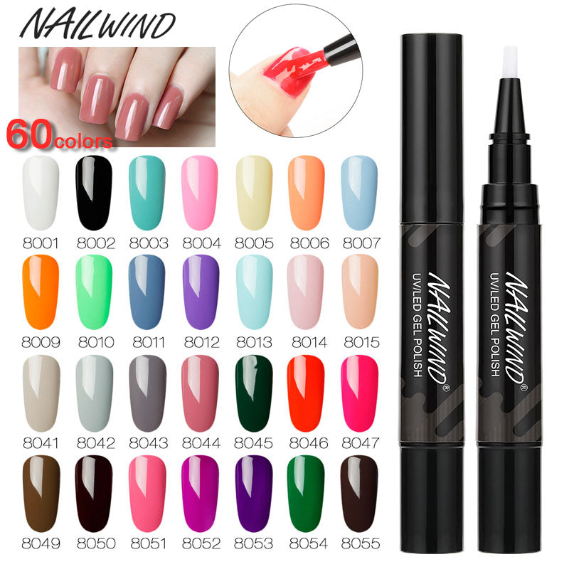 Art Manicure Venalisa 60 Colors Soak Off Enamel Convenience Clean Nail Glue Pen - V.I.P Digital Presence