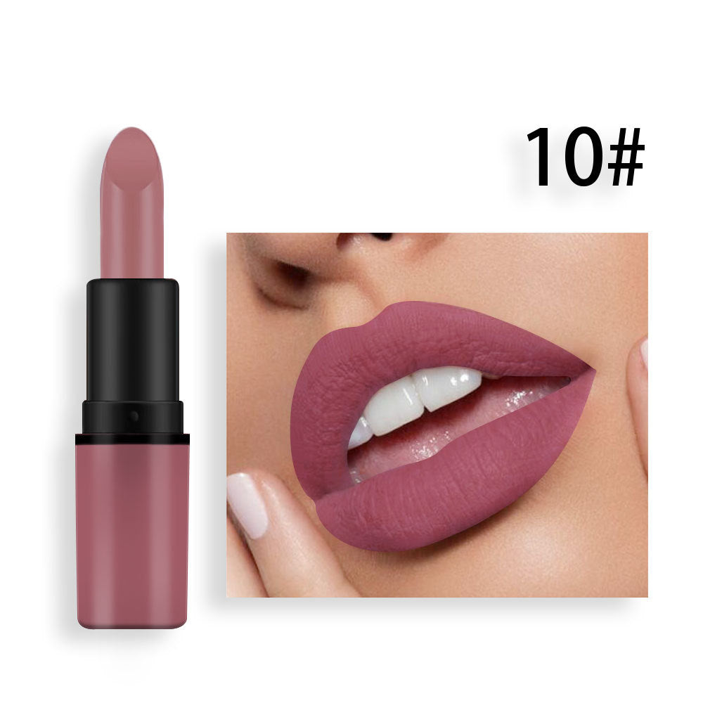 Matte Lipstick Bean Paste Plum Color Sexy Red Nude Beige Brown Red Bullet Lipstick - V.I.P Digital Presence