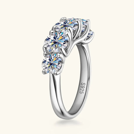 3.6 Carat Moissanite 925 Sterling Silver Ring - V.I.P Digital Presence