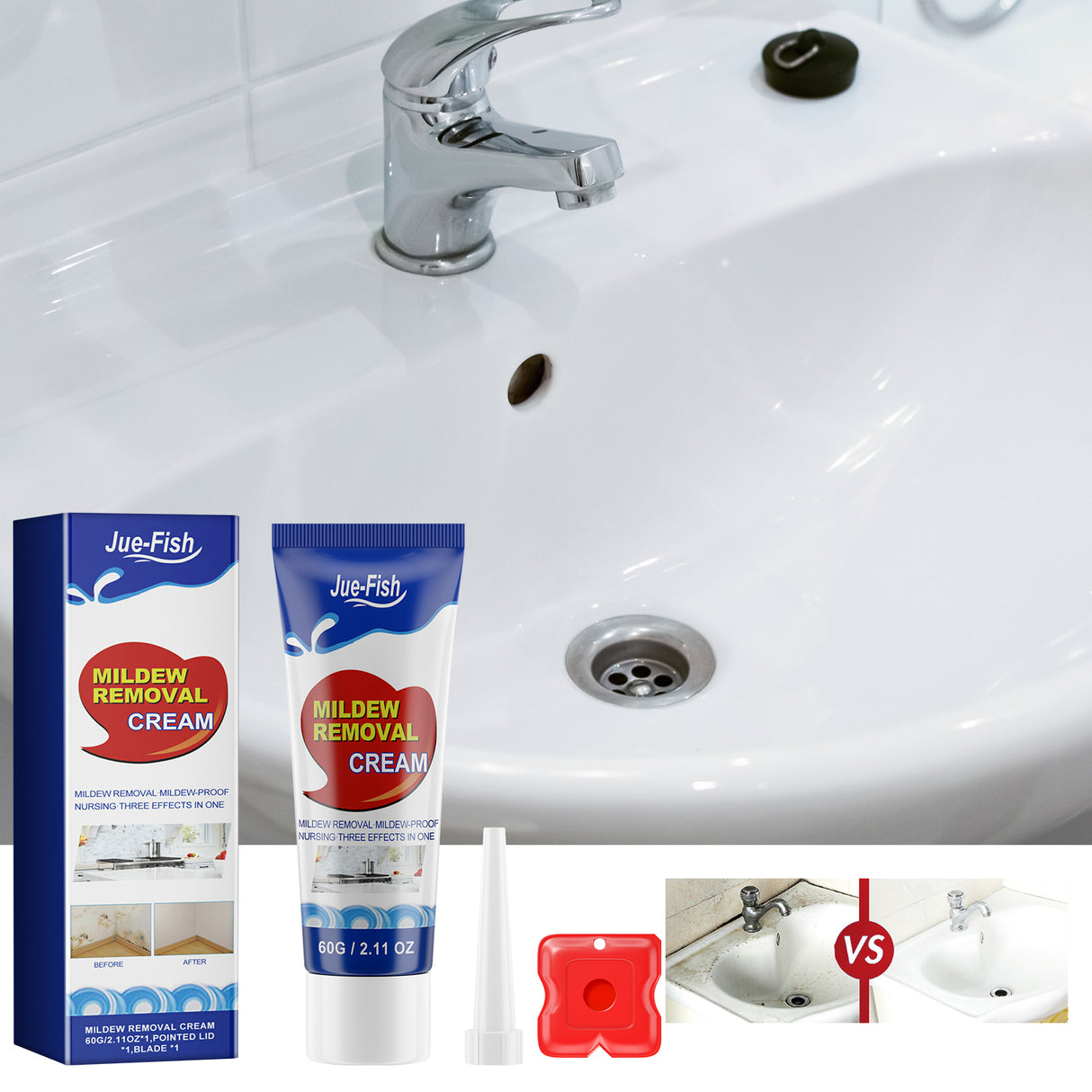 Mildew Removal Cream, Wall Stains Tile Sink Crevices Washing Machine Silicone Ring Mold Remover - V.I.P Digital Presence