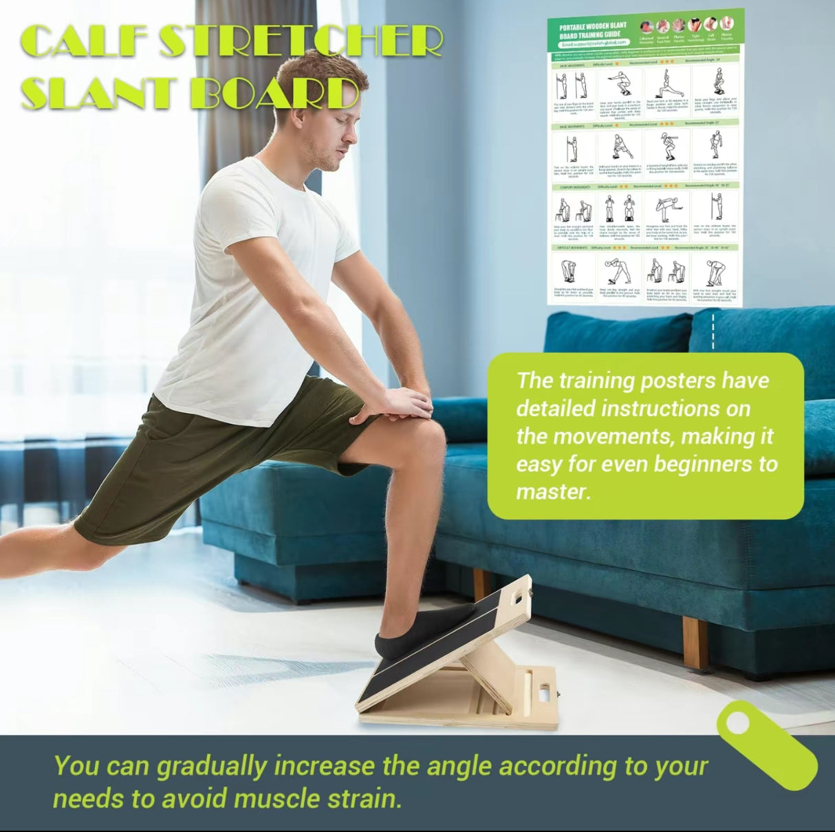 FlexSlope Calf Stretch Board