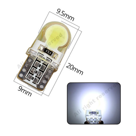 10Pcs Auto T10 Led Cold White 194 W5W LED 168 COB Silica Car Super Bright Turn Side License Plate Light Lamp Bulb DC 12V - V.I.P Digital Presence