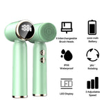 6-In-1 Hot And Cold Facial Cleanser Display Cleansing Brush Ultrasonic Facial Cleanser Pore Cleaning Silicone Beauty Instrument - V.I.P Digital Presence