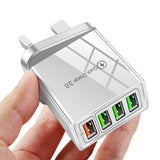 4USB mobile phone charger, multi port USB charging head charger - V.I.P Digital Presence