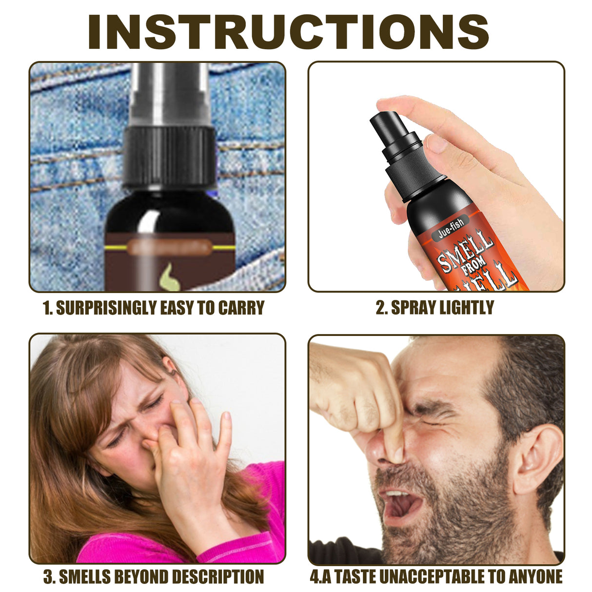 Fart Spray, April Fool's Day Pooper Toy Spoof Stink Entertainment Poop Hell Bomb Smell - V.I.P Digital Presence