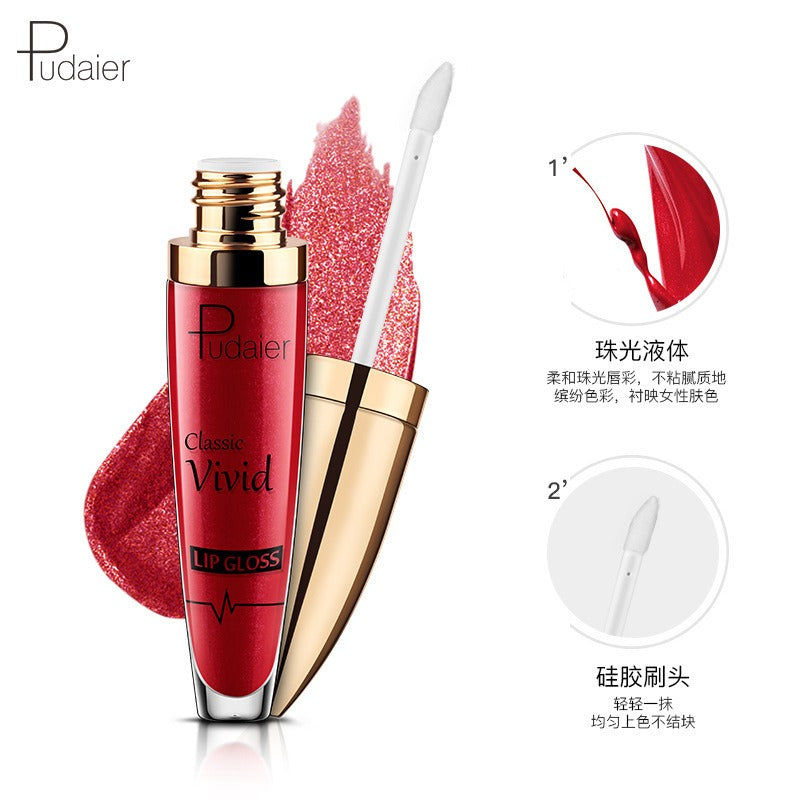 18 Colors Shiny Lip Gloss for Women Long Lasting Matte Glitter Liquid Lipstick Diamond Shiny Lip Gloss Waterproof Lip Makeup - V.I.P Digital Presence