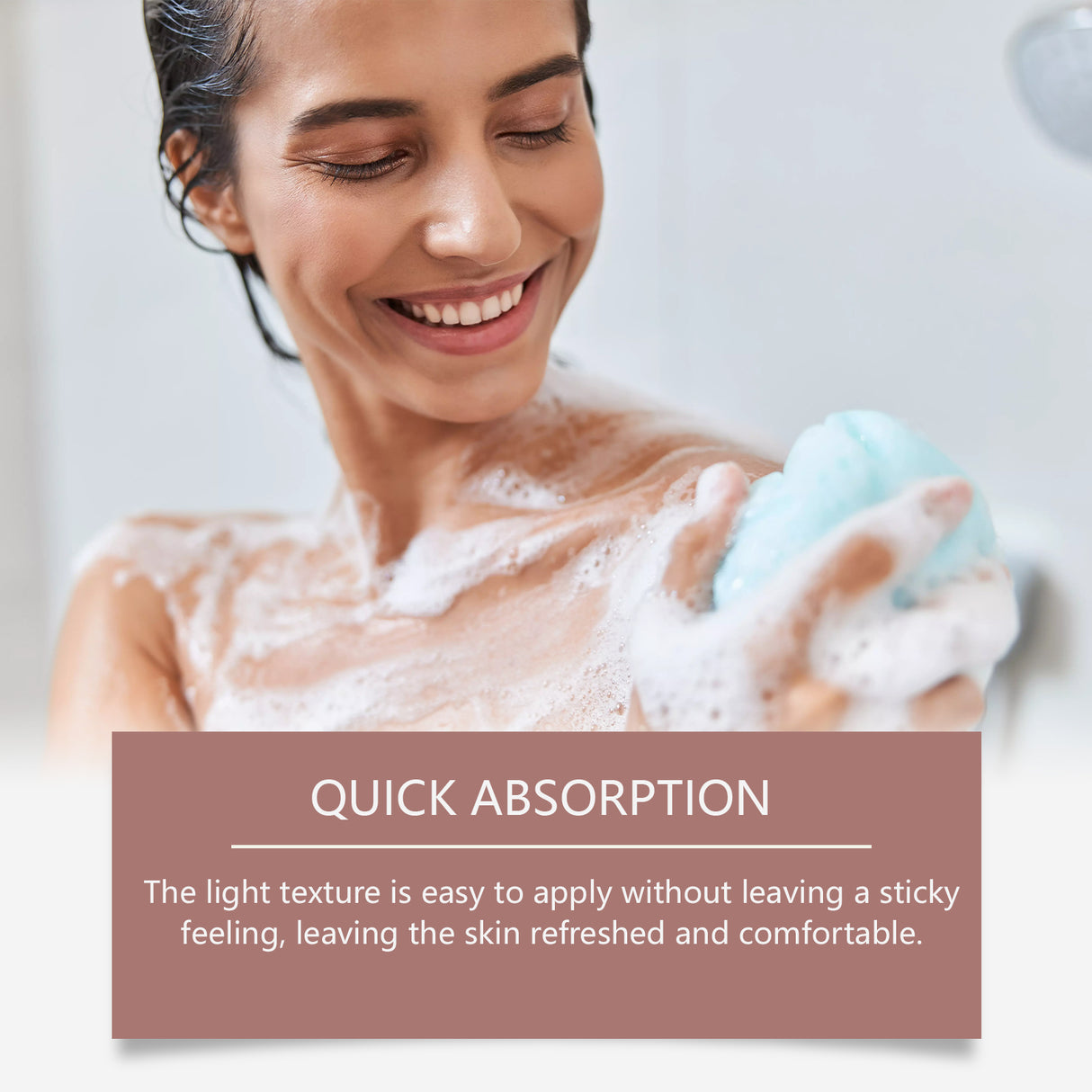 Gel de ducha corporal calmante Oceaura con fragancia suave, refrescante e hidratante.