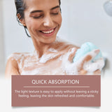 Gel de ducha corporal calmante Oceaura con fragancia suave, refrescante e hidratante.