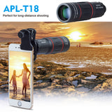 APEXEL 18X Telescope Zoom Mobile Phone Lens for iPhone Samsung Smartphones universal clip Telefon Camera Lens with tripod 18XTZJ - V.I.P Digital Presence