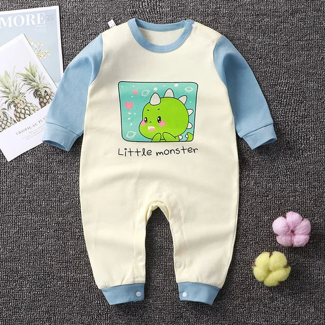 2024 Spring Autumn 0-2 Years Old Baby Romper Baby Jumpsuit Boys Girls Long-sleeved Trousers Newborn Romper Climbing Clothes - V.I.P Digital Presence