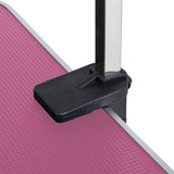 36 inch folding pet grooming table with stainless steel frame and rubber pad, equipped with adjustable armrests and clips (pink) - V.I.P Digital Presence