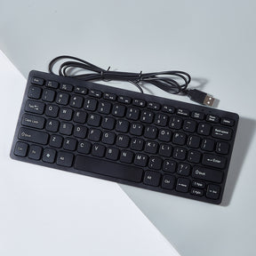 USB desktop laptop keyboard wired chocolate mini silent small keyboard - V.I.P Digital Presence