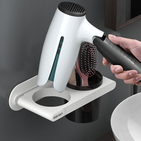 Hanging Hair Dryer Rack Toilet Storage Rack Hair Dryer Rack Storage Rack Non Perforated Wall Mounted Air Duct Rack - V.I.P Digital Presence