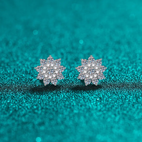 925 Sterling Silver Moissanite Zircon Stud Earrings - V.I.P Digital Presence