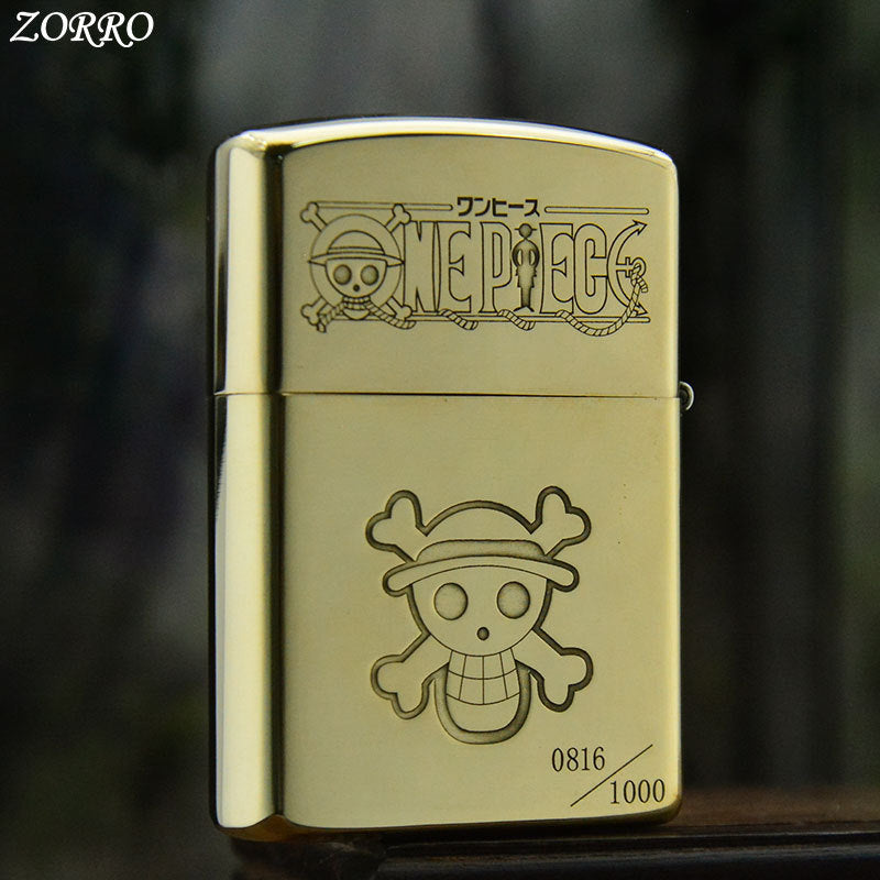 ZORRO Zorro Yellow Cartoon Wanted Brass Kerosene Lighter - V.I.P Digital Presence