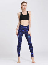Printed Active High Waist Leggings - V.I.P Digital Presence