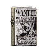 ZORRO Zoro Ancient Silver Pirate King Zoro Kerosene Lighter - V.I.P Digital Presence