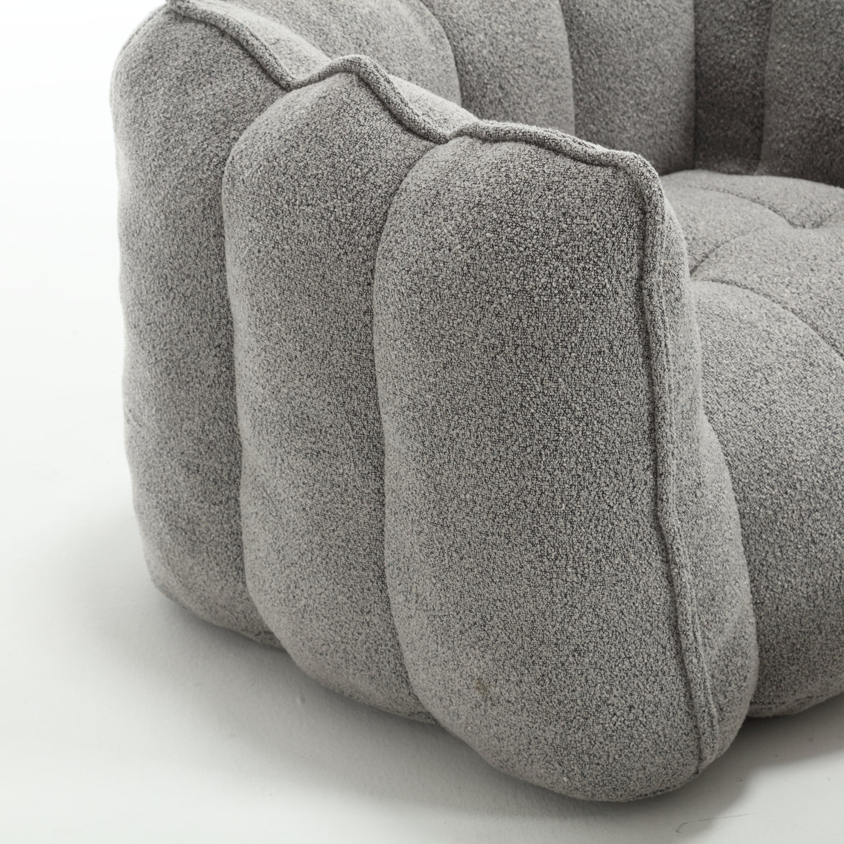 Soft Bean Bag Chair with High Resilient Foam(Chips)for living room and bedroom,Comfortable Square Lazy Sofa with Footstool - V.I.P Digital Presence