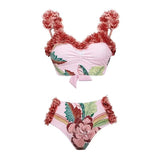 European and American conservative vacation beach hot spring swimsuit French retro one-piece bikini - V.I.P Digital Presence
