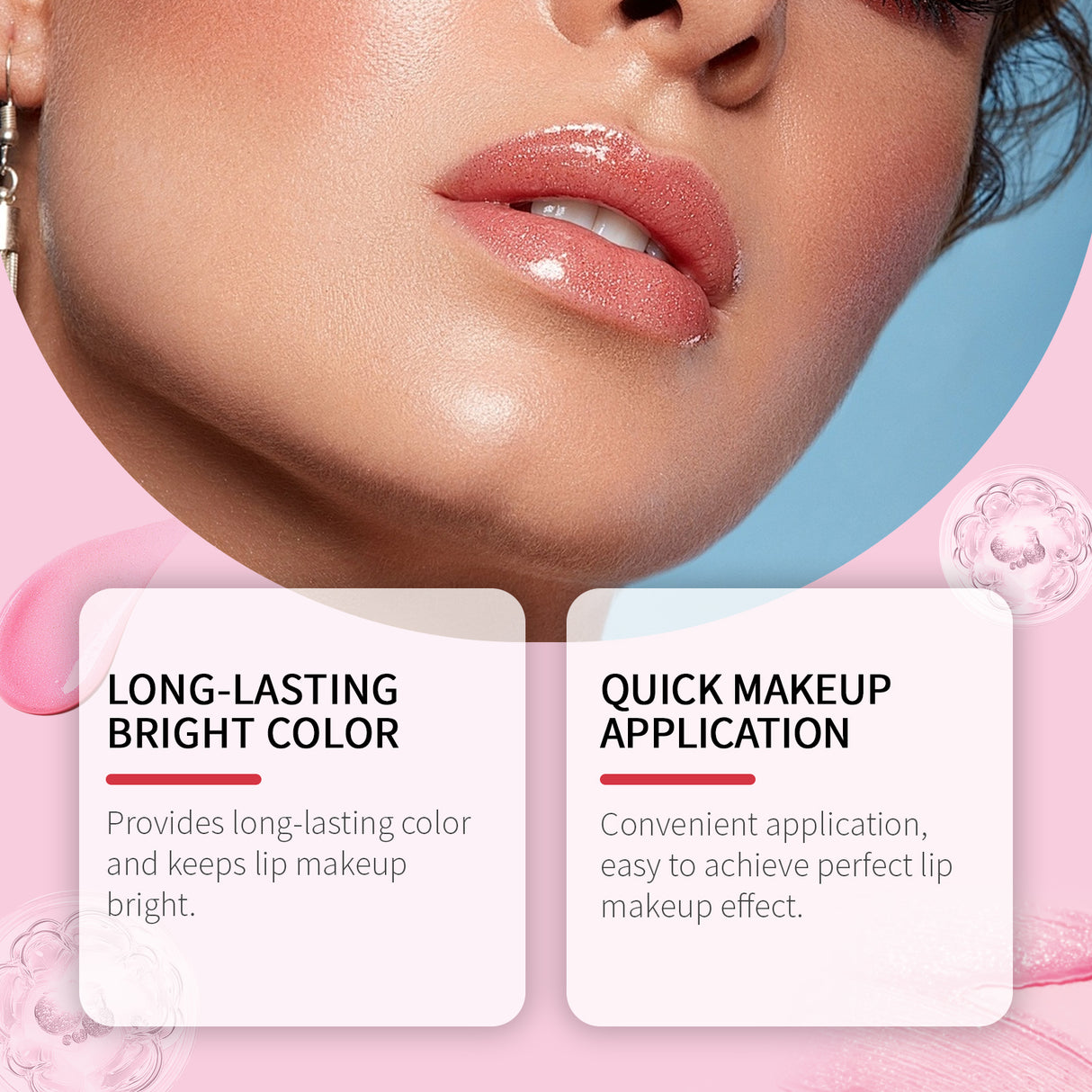 Pheromone Charm Lip Gloss, Feminine Feminine Feminine Lift Trend Makeup Bright Color Non-Fading Lipstick - V.I.P Digital Presence