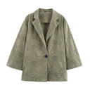 Elegant Embroidered Blazer and Straight Pants Set Style - V.I.P Digital Presence