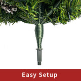 Christmas Tree Artificial Christmas 4-piece Set, including flower wreath, flower wreath, and 2 entrance trees, with LED lights - V.I.P Digital Presence
