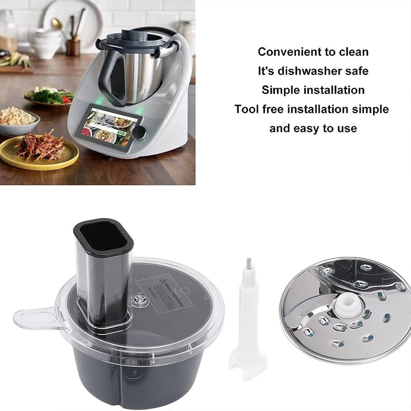 Thermomix TM6 & TM5 Accessory: Vegetable Cheese Cutter for radish, sweet potato slicing, fits food processor container. - V.I.P Digital Presence