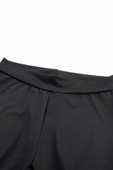 Black Grommet Lace Up Front Leggings - V.I.P Digital Presence