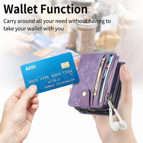Suitable for Samsung Galaxy Z Flip4 folding phone case zipper card insertion protective cover Z Flip3 flip cover - V.I.P Digital Presence