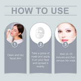 Mascarilla de colágeno antiarrugas, hidratante facial, limpiadora de poros e hidratante.