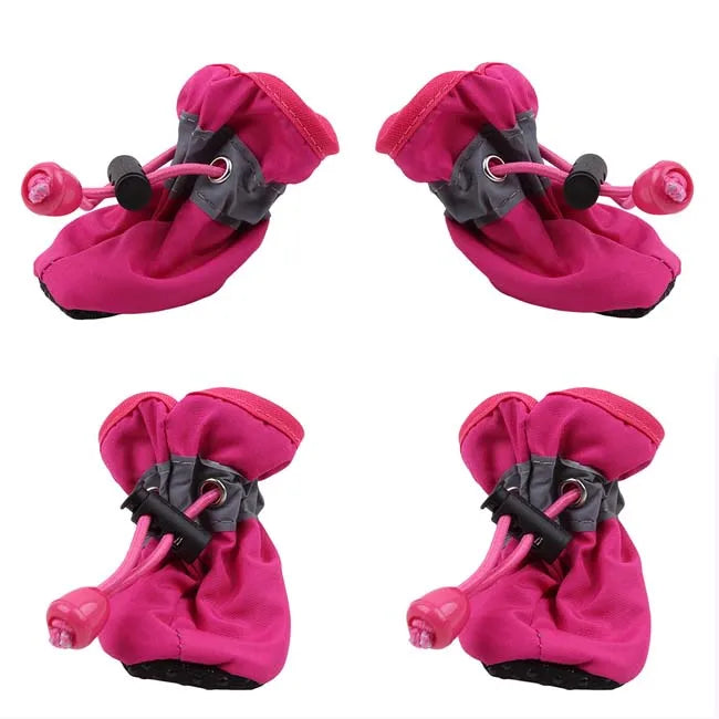 New 4pcs Pet Dog Shoes Anti-slip Rain Snow Boot Thick Warm For  Small Cats Dogs Puppy Dog Socks Booties - V.I.P Digital Presence
