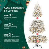 6FT PVC Memory Wire Christmas tree (With Light) - V.I.P Digital Presence