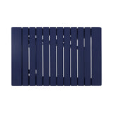 Outdoor Folding Wooden Side Table, Navy Blue, 15"D x 22.75"W x 18.25"H - V.I.P Digital Presence